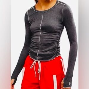 New Free People FP Movement Women's Right On Run Long Sleeve Layer Size Small